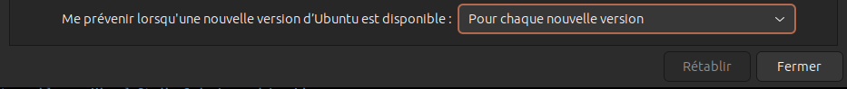 "Image de la section mise à jour du logiciel de mise à jour de Ubuntu"